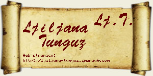 Ljiljana Tunguz vizit kartica